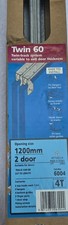 Coburn Twin 60 Wardrobe Sliding Door Track Set 1200mm 2 Door Kit Cat 6004
