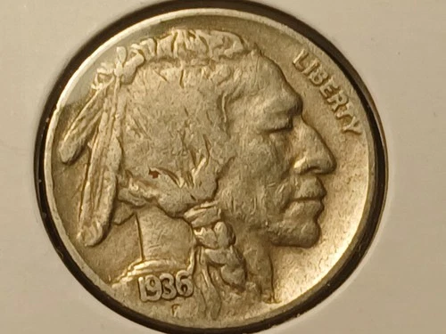 1936-S Buffalo Nickel #3 Fine+