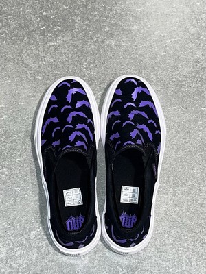YRU Chill Bat Platform Sneakers ( Purple/black) Size 10