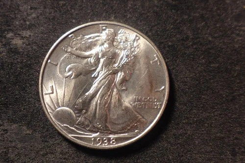 1938 BU GEM BU Walking Liberty Half Dollar Nice Coin #1