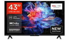 TCL SMART 4K Google TV 43V6C-UK 43" Ultra HD HDR Google Assistant