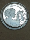 VERITAS LUX MEA (TRUTH IS MY LIGHT) HEIDI WASTWEET .999 FINE SILVER ROUND