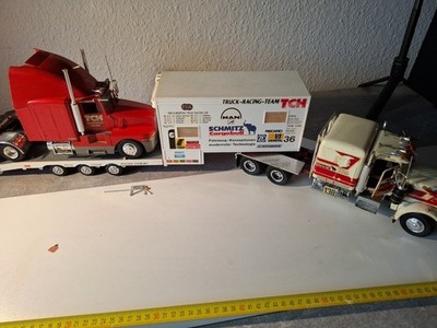 Lkw Mit Racing Team Anhänger Und Renn Lkw Modelbau
