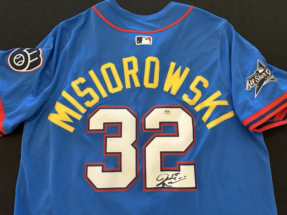 Jacob Misiorowski Signed Authentic 2025 All Star Jersey Auto Brewers PSA COA - Image 2 of 4