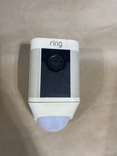 Ring Spotlight Wired Cam White Plug-In, PARTS OR REPAIR ONLY, NO BASE UNTESTED