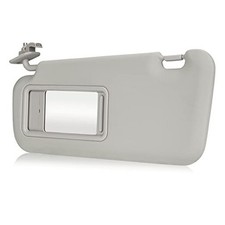 Gray Driver Left Side Sun Visor Replacement Compatible with 2010 2011 2012