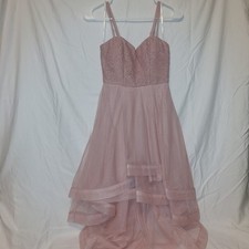 Speechless Sleeveless High Low Party Prom Dress Juniors Size 1 Pink NWT Formal