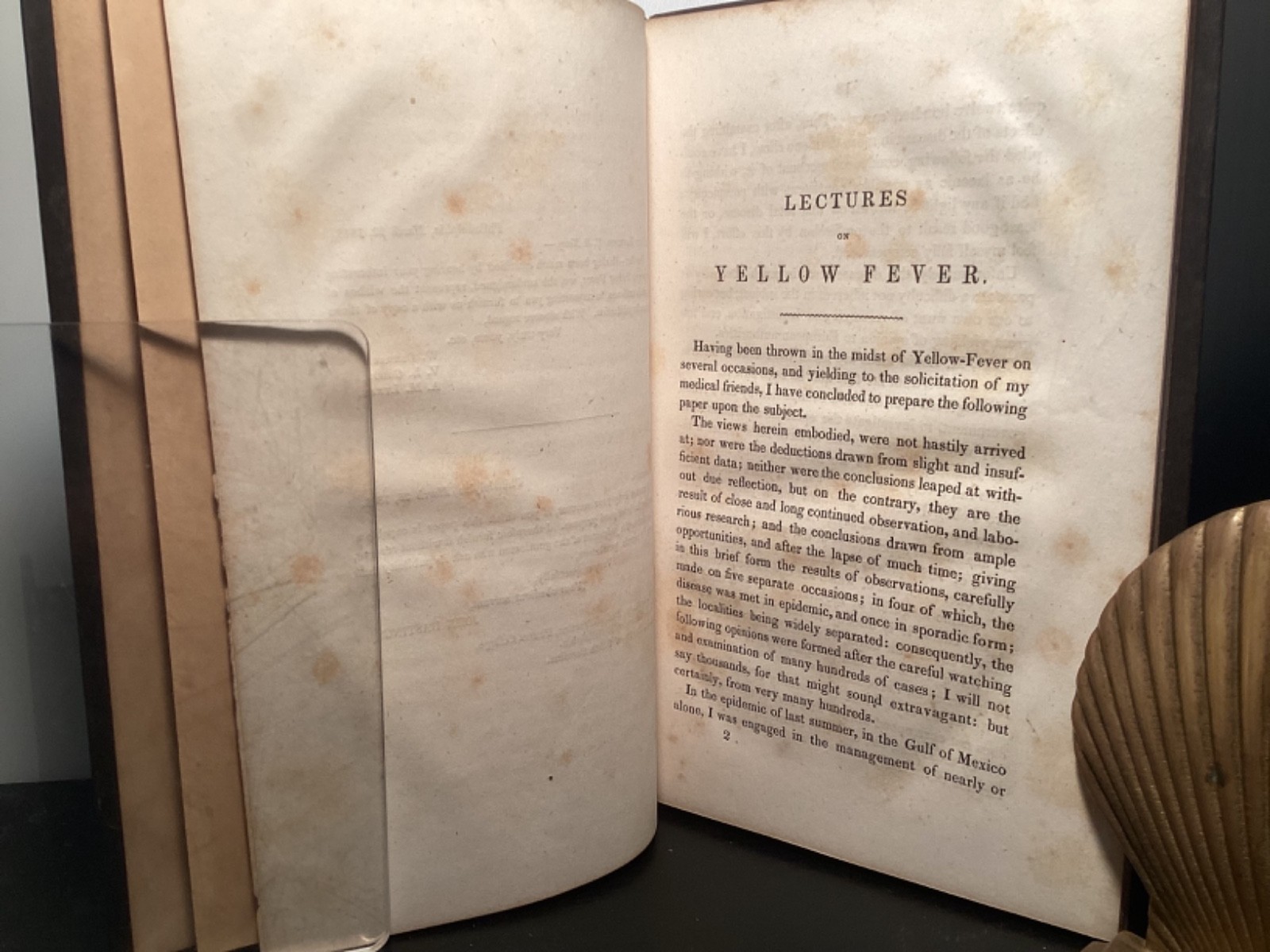 1848 Lectures On Yellow Fever - Causes, Pathology, & Treatment - John Hastings