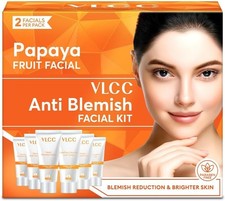 VLCC Papaya Fruit Facial Kit Glowing, Blemish Free Skin | With Papaya, Cucumber