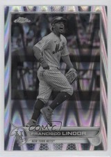 2022 Topps Chrome Sonic Black & White RayWave Refractor Francisco Lindor 0pe3
