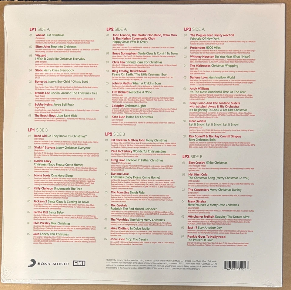 Now That's What I Call Christmas [3LP Red Vinyl]  New Sealed *) - Image 2 of 3