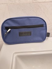 Wrangler Travel Toiletry Bag for Men, Water-Resistant Men's Shaving Kit Blue