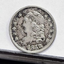 1833 Bust Half Dime - VF Details, Cleaned (#59835-L)