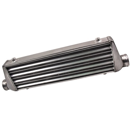 Universal Front Mount Aluminum Intercooler 27''X7''X2.5''Tube &Fin Design Sliver - Picture 4 of 11