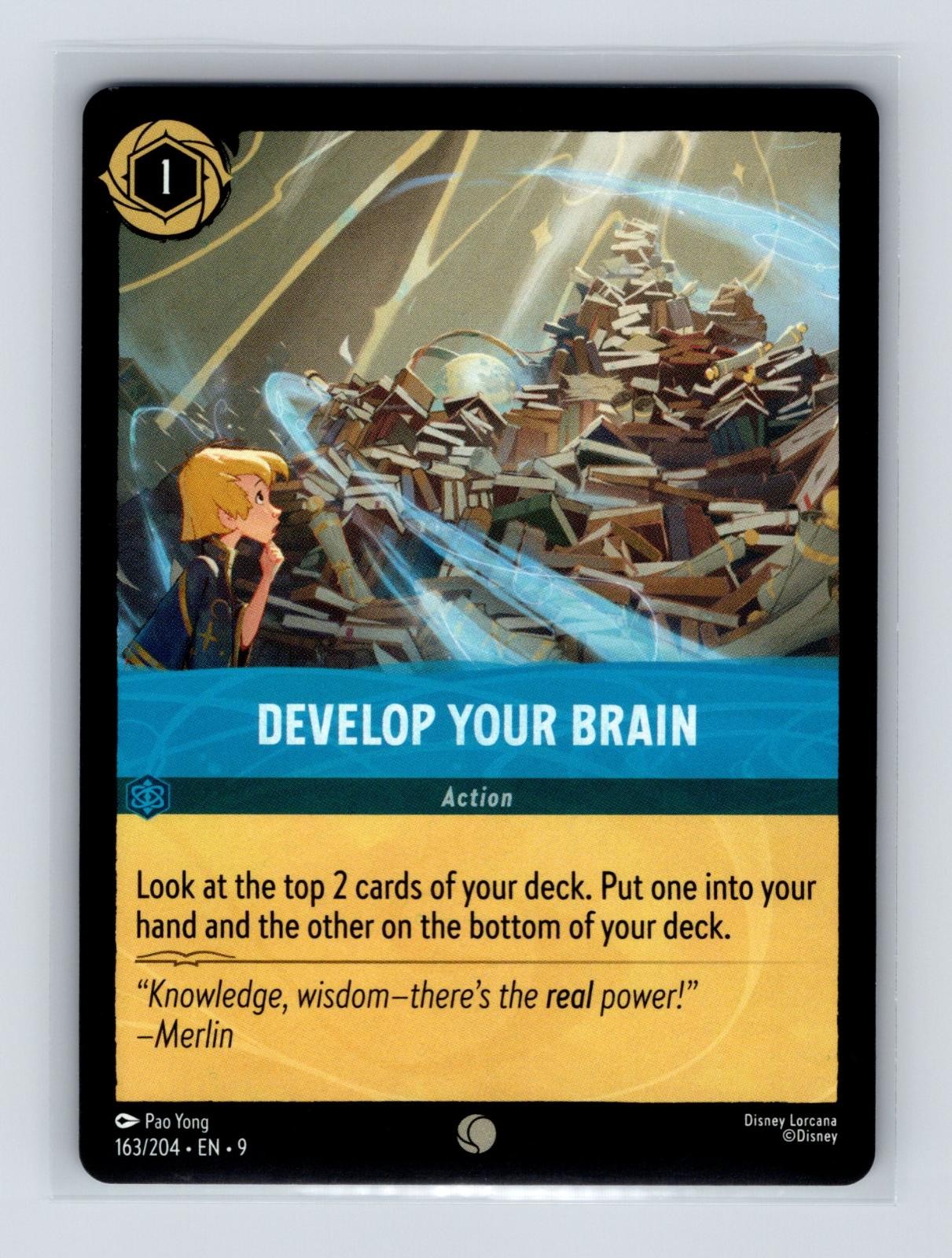 Develop Your Brain 163/204 C Lorcana Fabled NM/M