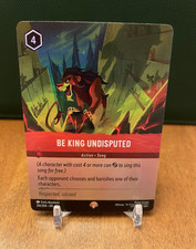 Disney Lorcana Be King Undisputed Scar 216/204 Rare Foil Ruby Action Epic
