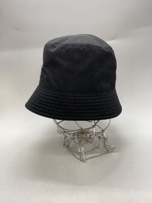 ★PRADA★ Triangle Logo Re-Nylon Bucket Hat Black 2HC1372DMI PRADA Hat Triangle Logo RE-NYLON Bucket S Black Poly Women's
