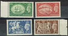 GREAT BRITAIN 1951 KGVI PICTORIAL HIGH VALUE SET MNH **