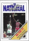 1990 The National Sports Daily Promo Michael Jordan W Ewing Rare Odd Ball Card