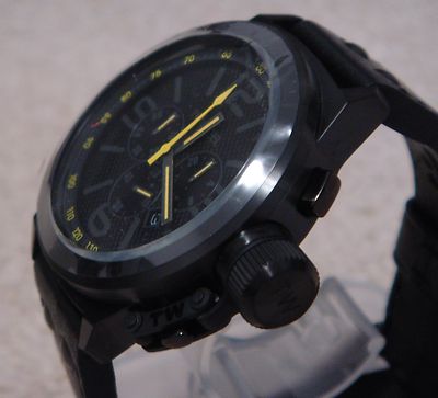 Montre Homme Noon Copenhaguen - Boîtier Acier Noir IP, Bracelet Cuir Noir, Neuve