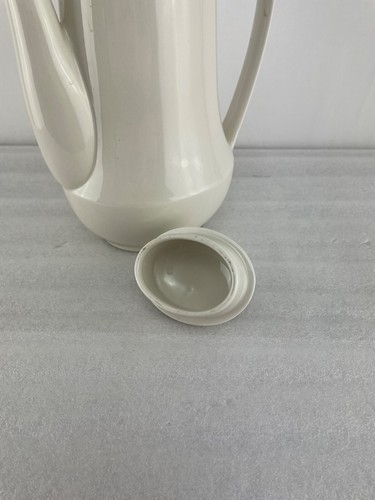 Vintage Homer Laughlin Triumph Snow White Coffee Pot American China MCM - Picture 7 of 10