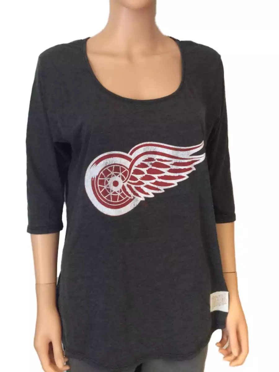 Red wings on sale shirt women's