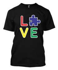 Love Puzzle Piece - Autism Awareness Month Of April Men's T-shirt