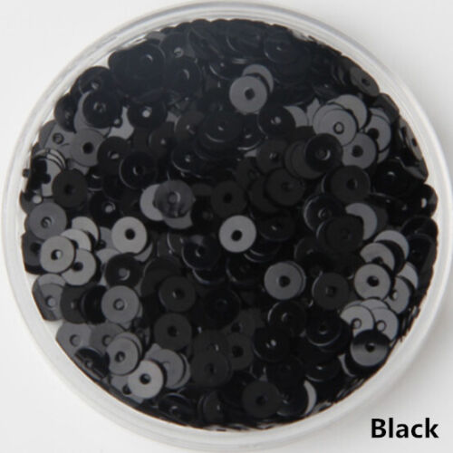 Flat Round PVC Loose Sequins Paillette Sewing Craft Garment Dress Shoe Caps DIY - Picture 20 of 31