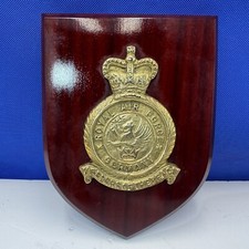 Royal Air Force RAF Germany RAFG Plaque Heavy Brass Mess Hall 6”x 8” Shield
