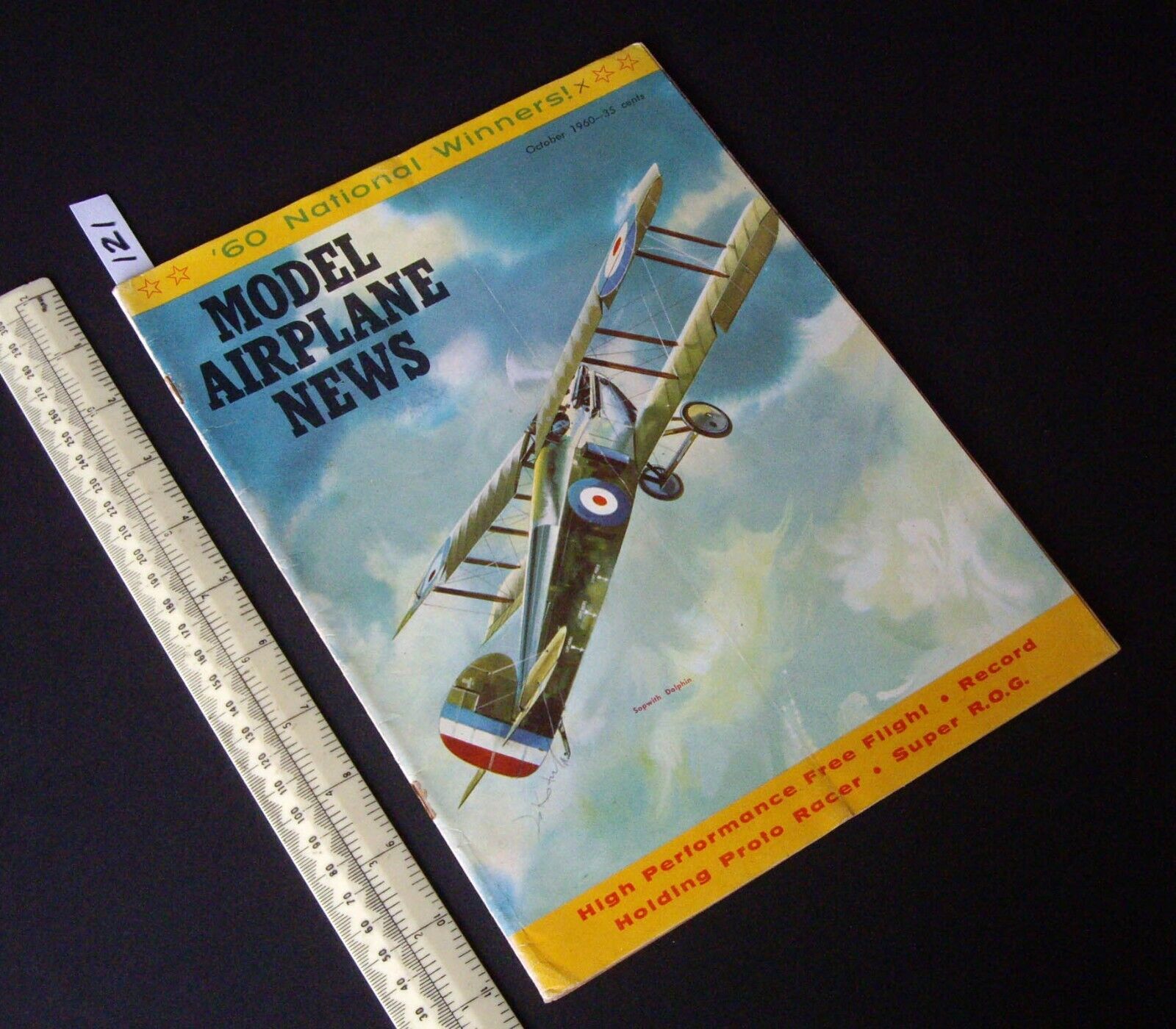 1960 Ottobre Vintage Model Airplane News USA Aeromodelling Hobby Magazine (121)