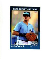 Joe Naranjo 2021 Lake County Captains baseball card Whittier California