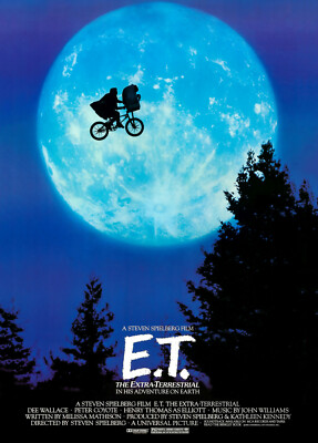 ET Moon Movie Poster Print & Unframed Canvas Prints | eBay