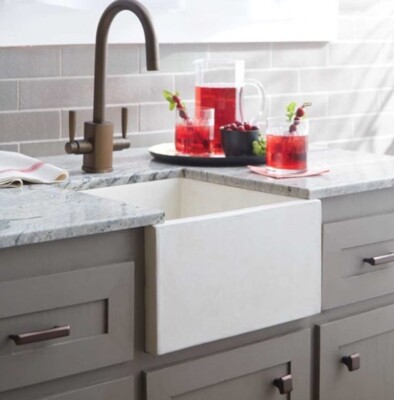 Native Trails Ventana Rectangular Concrete Bar Sink (Pearl) (NIB)