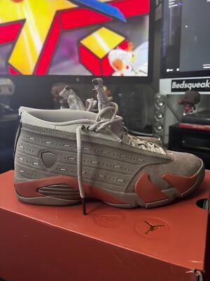 Size CLOT x Air Jordan 14 Retro Low 'Terracotta' DC9857-200