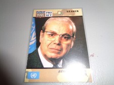 1991 Pro Set Desert Storm Card #77 Leader Javier Pérez de Cuéllar