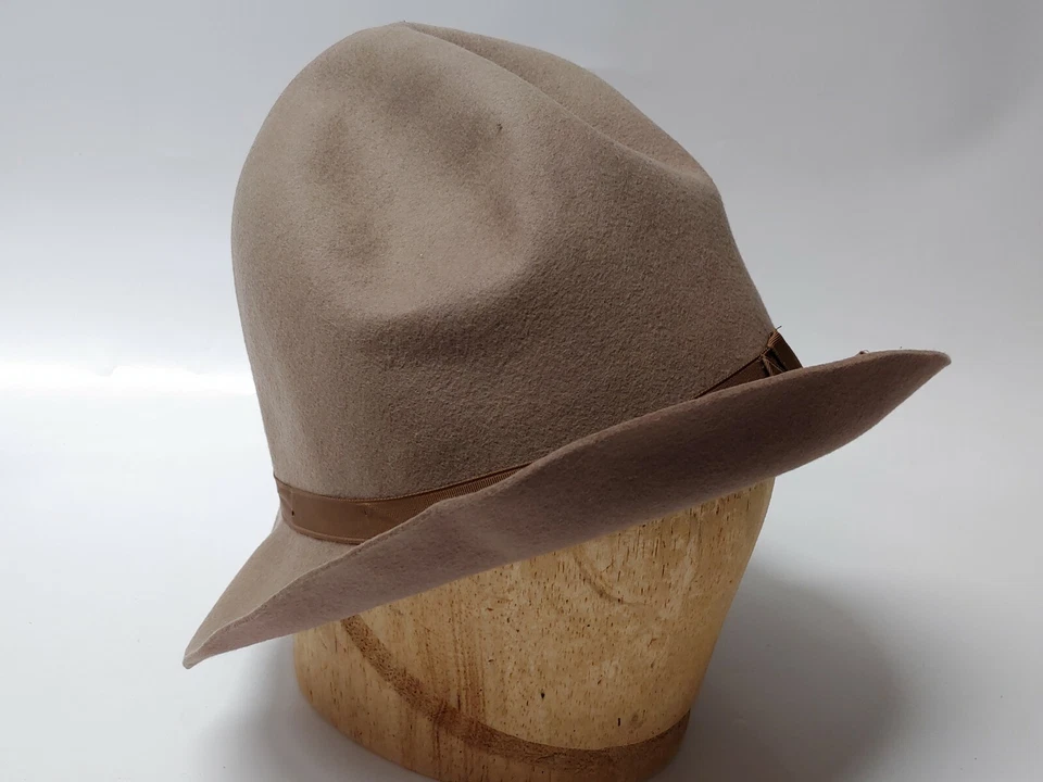 复古女式 Cabela's 羊毛帽子(美国制造)Sidney Nebraska 7 1/8  — 第 2/4 张图片