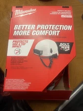 Milwaukee Bolt Safety Helmet Type 2 Class E Non-Vented Brim Style (Red)