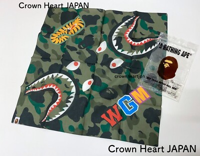 New A BATHING APE BAPE 1ST CAMO SHARK BANDANA Green | eBay