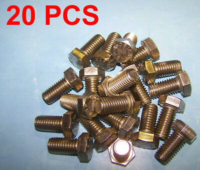 20pcs 1/2-13 X 1'' Corrosion Resistant 316 Stainless Steel Hex Head Bolt