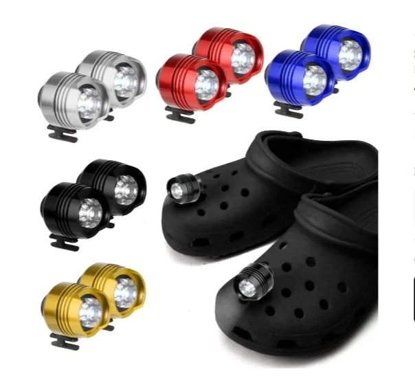 Flashlight Headlight for Croc Shoe Charm Accessories Lights for