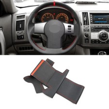 Schwarz+Rot Leder Lenkrad für Nissan Pathfinder III 2005-2015 Frontier Xterra