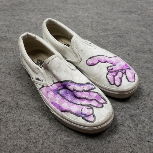 custom painted checkered vans