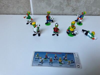 NO Kinder - 7 Figuren Pumki Fußball - handbemalt - Frankreich - Auchan?