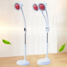 275W IR Infrared Red Heat Light Therapy Bulb Lamp Muscle Pain Relief Floor Stand