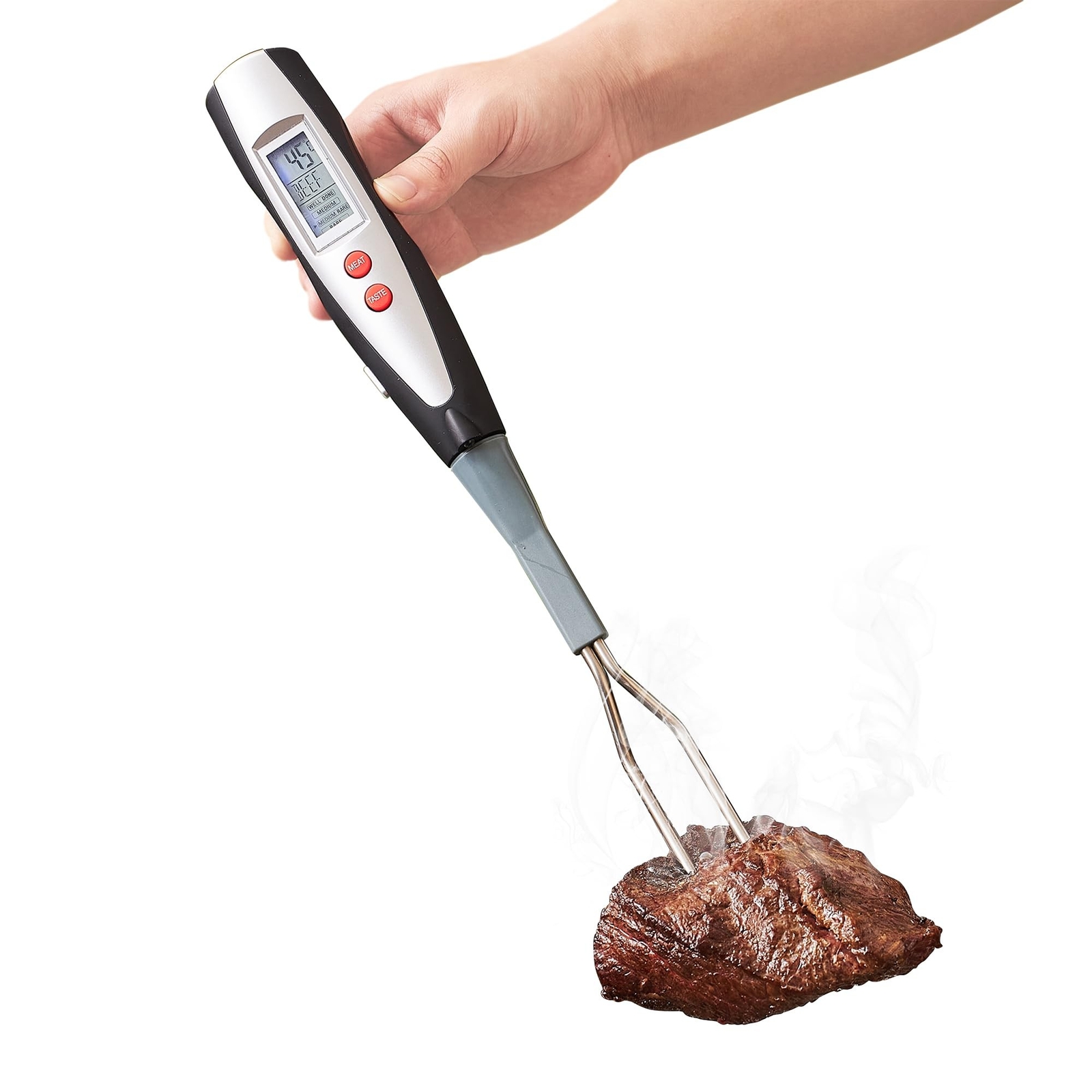 lfcfordx Meat Thermometer Fork with Electronic Ready Alarm, Digital Cooking T...-image