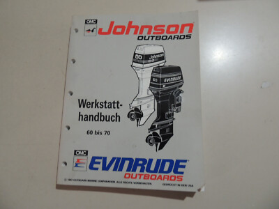 1992 1993 Werkstatthandbuch JOHNSON Evinrude Außenborder 60 65 70 PS