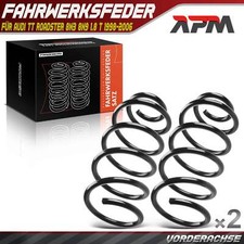 2x Federn Fahrwerksfeder Vorne für Audi TT Roadster 8N3 8N9 1.8 T 1998-2006