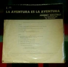 JOHNNY HALLYDAY La aventura URUGUAY FRANCIS LAI OST UNIQUE BACK COVER!