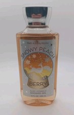 Bath  Body Works SNOWY PEACH BERRY Shower Gel Body Wash 10oz