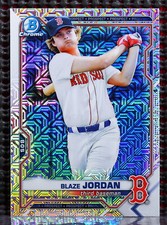 BLAZE JORDAN  -  2021 BOWMAN CHROME MEGA BOX PROSPECT IMAGE VARIATION REFRACTOR